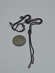 Vintage Sterling Silver Knotted Rope Chain Necklace