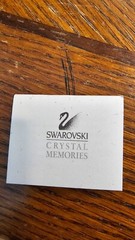 SWAROVSKI~Crystal Memories~*LILY OF THE VALLEY GOLD TONE PIN*~1.69″ Tall~Box~COA