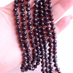 Vintage Long Faceted Garnet Necklace – NO TARIFF