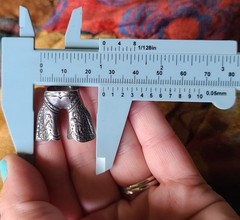 Vintage 1930’s Sterling Silver Cowboy Chaps Scarf Bandana Ring Americana