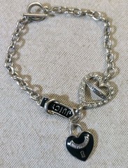 Vintage Juicy Couture Bracelet Black And Silver Charms
