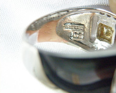Victoria Wieck Sterling Silver 925 Channel Set Yellow CZ Ring Size 8