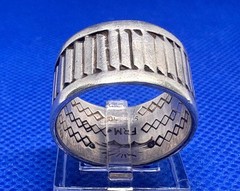 (05) FRM Native American Vintage 925 Sterling Silver Ring 9.63g size 9.25 A.Lee