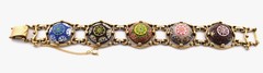 Vintage 1970’s Celebrity Moroccan Matrix Panel Bracelet by Delizza & Elster