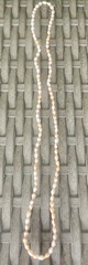 Vintage Natural Shell Bead Necklace Strand Approx 20″ Layering Coastal Boho Chic