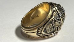 Men’s Vintage 10K Yellow Gold 1977 Holy Cross Class Ring-Size 11.