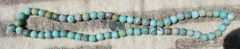 Fine Antique Vintage Chinese Natural Turquoise Bead Necklace 123Grams 29″ Hubei