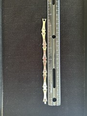 Vintage Taxco Sterling Silver Polished Geometric Bracelet 7.5 Inches 24 Grams