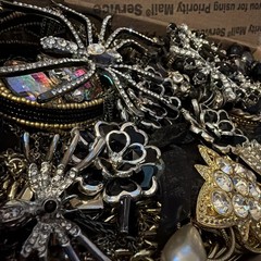 Vintage to Now Jewelry Lot, ALL WEARABLE Untested. No Broken. Box A5