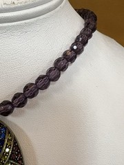 LaVintage Brand Necklace & Earring Set Purple Stone Green Blue Lot La Vintage