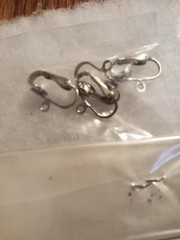 Clip On Ear Rings Hobbies And Crafts Vintage 2 Pair Good Quality Silver