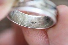 VINTAGE MEXICO WAVE BAND MEN’S STERLING SILVER 925 RING 11.75 STRONG DESIGN