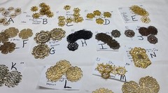 Vtg Miriam Haskell Filigree Stampings Findings for Jewelry Design Crafts Lot 64