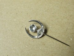 Vintage General Electric GE Stick Pin Hat Pin Horseshoe Shape