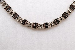 Vintage 925 Sterling Silver Lumachina Link Chain Necklace 19” 17g