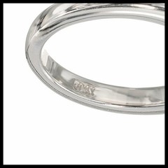Peter Suchy GIA 1.50 Carat Diamond Sapphire Platinum Three-Stone Engagement Ring