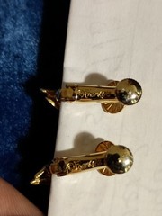 Vintage Francois clip earrings. This is for a pair of signed, vintage earrings