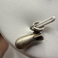 Vintage Sterling Silver WWII Military Bomb Missile Bracelet Charm Pendant