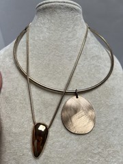 Vintage RLM SoHo Robert Lee Morris Lot Of 2 – Neck Collar & Necklace 14 & 20”