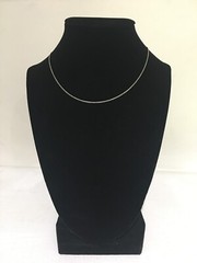 New Women’s Sterling Silver 1MM Necklace Chain 18 Inch Vintage Choker Jewelry