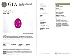 Rare 2.98ct GIA Burma NO HEAT Natural Ruby & 0.34ct Diamond Platinum Ring Size 6
