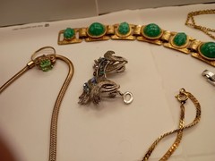 Large Lot Vintage Jewelry Trifari,925,Niello,