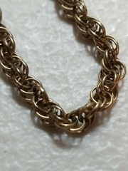 1/20 14K Gold Filled Rope Necklace Vintage Spiegel’s 20 Inches 6.4 grams
