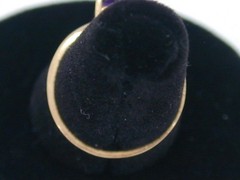 Vintage NABCO 14K Yellow Gold Amethyst Heart & Diamond Ring Size 6.75 585 Solid