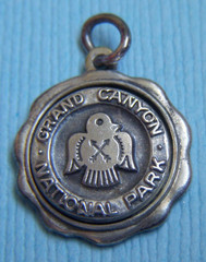 Vintage Bates & Klinke Native American Thunderbird Grand Canyon sterling charm
