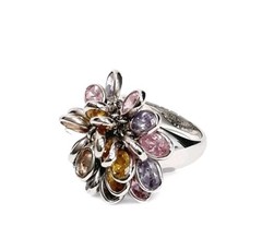 Vintage Joan Rivers Flower Dangle Ring Rare SEE DESCRIPTION Free Ship!