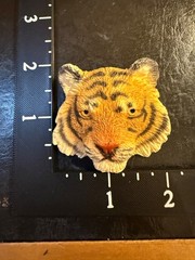 Vintage Tiger Brooch Pin Resin 1990 Detailed Animal Figural Africa Safari
