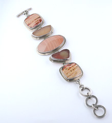 925 Silver 5 Large Multi Stone Chain Bracelet – Gorgeous
