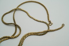 Vintage 24″ x 2mm 12k GF S Link Necklace JB41