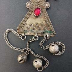 Ethnic Chandelier Necklace Boho Folk Bell Fringe Tribal Middle Eastern Statement