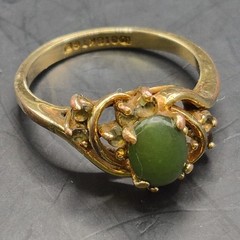 Vintage 6 Ring Collection Lot Size 8 Blue Green Faux Pearl Gold&Silver Tone