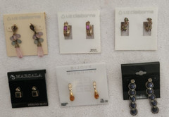 Vintage Lot of 6 Earrings – Liz Claiborne, Bijoux Givenchy & Unbranded