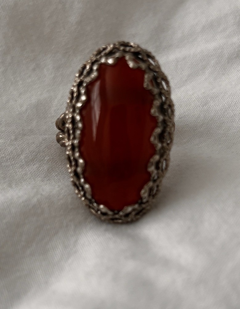 Vintage Boho Ring – Adjustable Size – Beautiful Gem. Free Shipping
