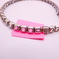 Antique Art Deco Rivere Choker Necklace Sterling Silver Signed H&H Womens