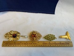 Vtg Brooch Lot Jeff Lieb Premier Designs Gerrys Jonette Jewelry Scatter Pins