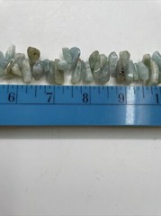 Vintage Marbled Blue Aquamarine Stones For Crafting 16” 124g