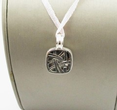 David Yurman Albion Prasiolite & 0.24CTW Diamond Halo Pendant Sterling Silver