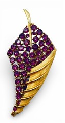 Vintage Lot 9 Glass Rhinestone Glam Statement 30’s-80’s Glass Brooches RESALE