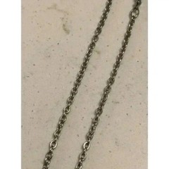 Vintage Necklace Iridescent Blue Beads Silver Tone Strand NY New York See Pics