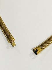 Signed CA Carl-Art Inc. 12K Gold Filled Stretchable Bracelet & Necklace 1950’s