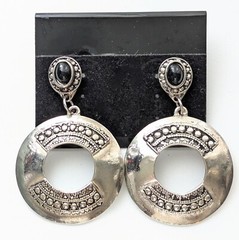 Southwestern Hoop Dangle Stud Earrings Boho Southwest Jewelry 2”