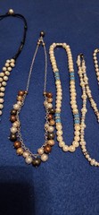 Vintage Mod Freshwater Pearl Jewlery Lot Of 8.