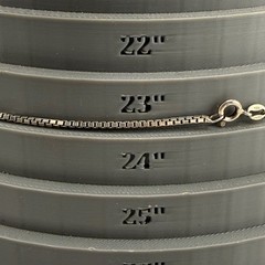 Vintage Sterling Silver Locket Engraved 24”