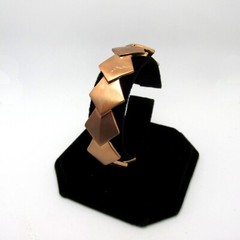 Jen Atkin Chloe & Isabel Layered Rhombus Brushed Copper Tone 7″ Cuff Bracelet