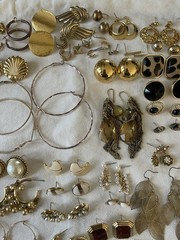Huge 251 pairs Earrings Pierced Mixed Stud Dangle Chandelier Hoop
