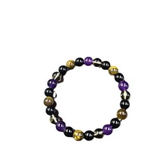Natural Stone Symbolic Beaded Bracelet UNISEX Anxiety Relief Protection Jewelry